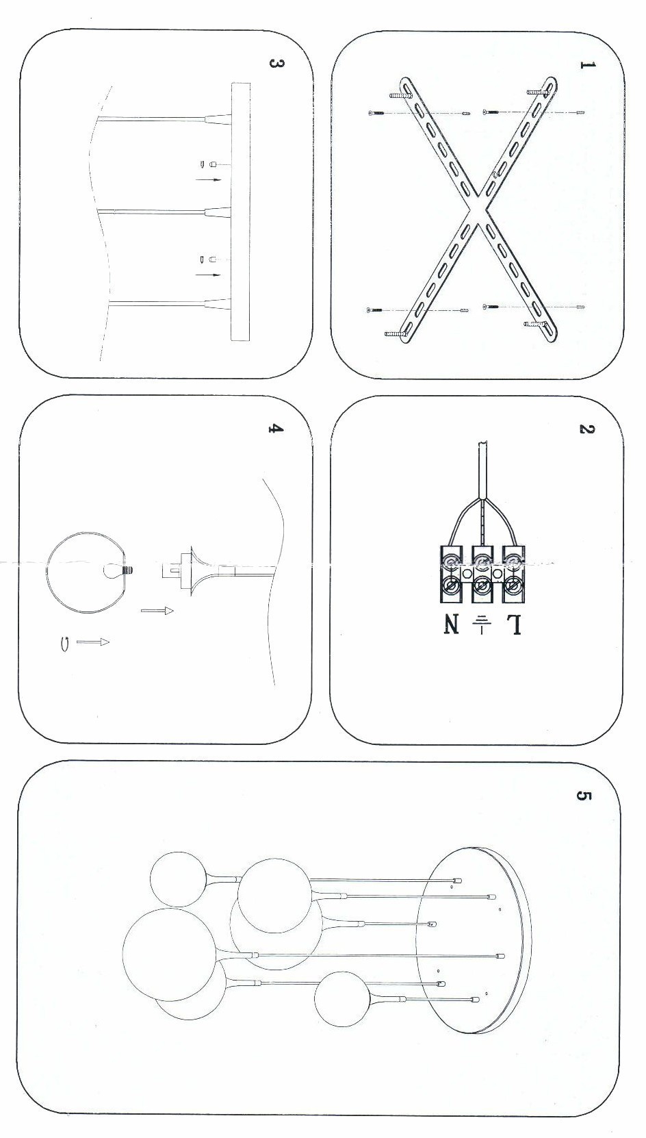 Lightstar (MD5081A-6EB) Люстра GLOBO 6х40W E14 electroplating bronze/white (в комплекте) Lightstar (MD5081A-6EB) Люстра GLOBO 6х40W E14 electroplating bronze/white (в комплекте)